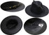 Girls Classic Felt Fedora Hat, Wide Brim Belt-Buckle Panama Hat for Kids 7-15 Years