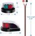 IP67 Obcursco Boat Navigation Lights, Red and Green Marine LED Bow Lights, Waterproof, Rust-Resistant, Ideal