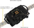 Tactical Military MOLLE Pouch, Rapid First-aid Belt Pouch, Survival Med Roll Carrier with Hypalon Handle