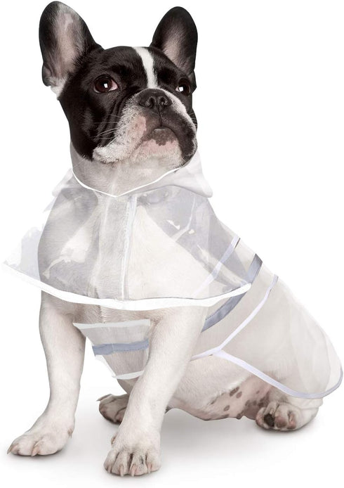 HDE Dog Raincoat Jacket - Reflective Adjustable Hooded Pet Poncho Rain Coat for Small to X-Large Dogs