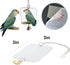 Finch Bird Xylophone with Mirror & Bell Accessories - Musical Training Toy for Conure, Budgie, Cockatiel, Cockatoo
