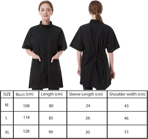 Waterproof Dog Grooming Smock for Pet Groomers - Anti-Static Barber Jacket