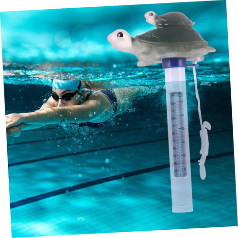 Swimming 0-50c, Operitacx Floating Animal-Shaped Pool Thermometer for Pools and Bathtubs, Waterproof Cartoon Reptile