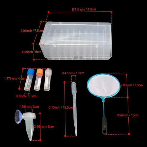 Saricho 50 3 2 Brine Shrimp Egg Dispense Storage Kit with Egg Collection Bottles, Holder, Aquarium Feeders, Automatic