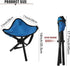 CebraBounze 14" 210 lbs Travel Folding Camping Stool, Use Height and Max Weight Outdoor Portable Party Chair Fishing