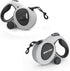 HCY&WLD Upgrade 4-in-1 Retractable Dog Leash - LED Light, Dispenser, Poop Bags, 16 ft Heavy Duty with Anti-Slip Handle