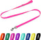 Waterproof Dog Leash, 5/6 FT Durable Odor-Proof Leashes with Strong Metal Hooks for Small to Large Dogs (Pink)