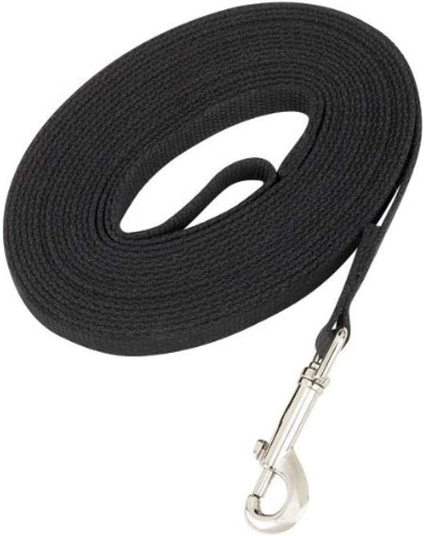 Guardian Gear Cotton Web Dog Training Lead, 50'x5/8", Black