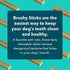 iHeartDogs Brushy Sticks - Dental Treats for Dogs, Grain-Free Chews for Plaque and Tartar Removal