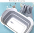 LOUYENOUS 23.6x11in Pet Bath Tub - Foldable Bath Tub, Laundry Tub | High Quelity Pet Bathing Basin, Portable Bathing