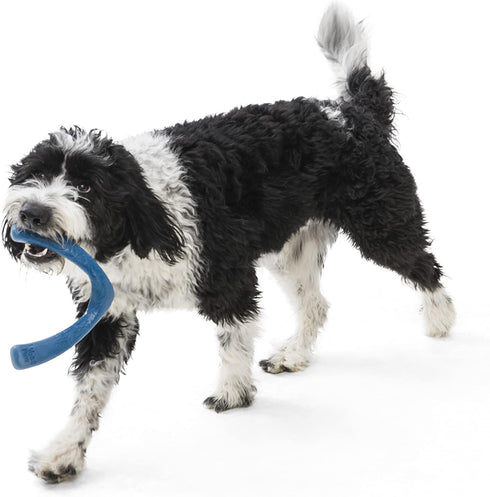 WEST PAW Seaflex Snorkl Dog Tug Chew Toy, 8.25" Large for Moderate Chewers, Made in USA