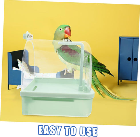 Automatic Bird Bath Bundle - Abaodam Indoor Cage Bath for Parrots