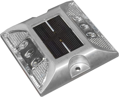 Taylor Made Aluminum LED Dock Light, No-Wire Deck Lighting, Weather-Resistant, Solar Panel Chargeable Power