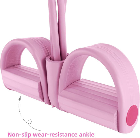 Multi-Function Tension Rope – 4 Tube Resistance Bands with Handles for Home Gym Tummy Trainer for Men Women