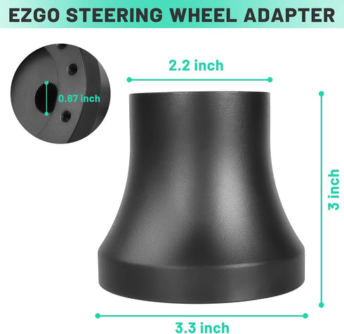 Golf Cart Steering Wheel Adapter for EZGO TXT & RXV Golf Cart Accessories