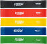 Fitness Fusion Resistance Loop Exercise Bands with Carry Bag Instruction Guide, Set of 5 for Women and Men