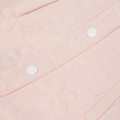 Blueberry Pet Floral Jacquard Dog Clothes - Soft Sweater Vest for Small Dogs, Pink, Back Length 10"