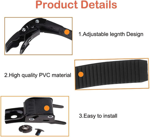 Roller Skate Strap - 2 Set Replacement Inline Roller Skate Shoes Energy Strap Buckles for Men, Women, Kids