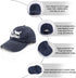 Golden Retriever Hat, The Dogfather Baseball Cap for Men, Vintage Adjustable Dad Hat Navy Blue