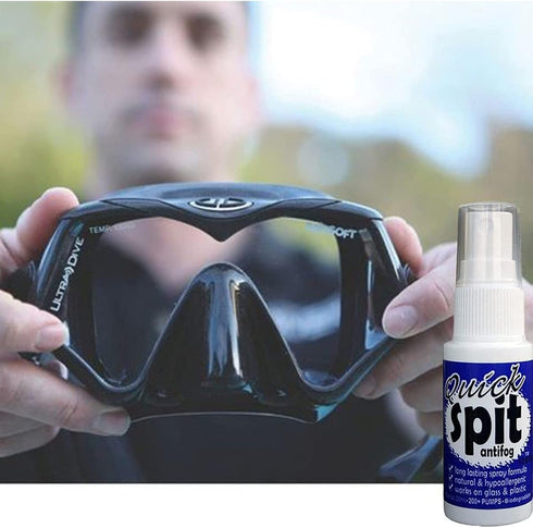 Jaws Quick Spit Anti-Fog Spray for Swim Goggles, Snorkel Mask, Eye Glasses, Scuba Divers, Safety Eyewear, Made in The
