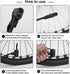 Hycline Portable Floor Bike Pump - 150/160 PSI High Pressure Air Pump with Presta and Schrader Valve