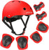 KAMUGO Kids Bike Helmet, Toddler Helmet for Ages 2-8 with Protective Gear Set, Knee Elbow Wrist Pads