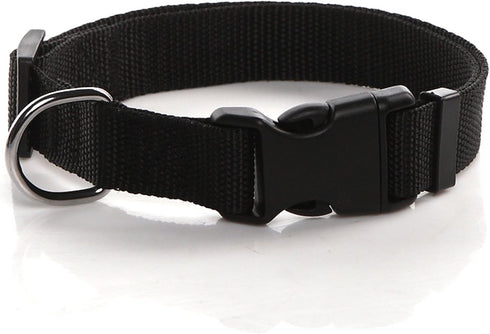 SALO Nylon Dog Collar, Adjustable for Medium Large Dogs, 1 Inch Wide