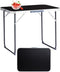 BIVVI 2.3 Foot Small Folding Table Portable Lightweight Utility Side Tables with Carrying