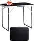 BIVVI 2.3 Foot Small Folding Table Portable Lightweight Utility Side Tables with Carrying