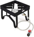 GasOne High-Pressure Single Burner Outdoor Stove Propane Cooker with Adjustable Regulator and Hose