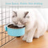 Stainless Steel Removable Pet Food Bowl, Anti-overturn Water Feeder Container, 2 Set for Small Dog/Cat/Rabbit, Easy to