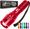 GORILLA GRIP Powerful LED Tactical Flashlight, 750 FT High Lumens, Water Resistant, Ultra Bright Mini Flash Light