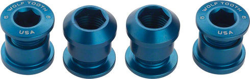 Wolf Tooth Set of 4 Chainring Bolts+Nuts for Single-Ring (1X) Drivetrains