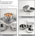 Set Set Backpacking Toyvian Outdoor Camping Cookware Stainless Steel Pot Pan Foldable Handle Portable Cooking Kit