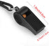 Fya Plastic Whistle with Lanyard, Loud Clear Black Whistles for Coaches, Referees, and Officials