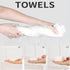 28 Pack Compressed Portable Face Towel Tablet - Reusable Washcloth, Wet and Dry Disposable Wipes for Baby, Dog