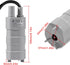 2pcs Mini Submersible Water Pump, DC 12V Micro Water Pump, 840L/H High Flow Pumps for Aquarium Fish Tank Fountain