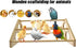 gpgcgsgp Large Wooden Pine Chick Perch Roosting Bar for Baby Chicks Brooder Coop, Chicken Training Toy Stand