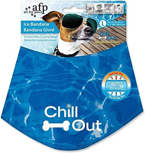 ALL FOR PAWS Chill Out Ice Bandana, Large Size