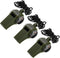 PATIKIL Emergency Whistle, 3 Pack: 3-in-1 Survival Whistles with Compass, Thermometer, and Lanyard for Outdoor
