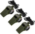 PATIKIL Emergency Whistle, 3 Pack: 3-in-1 Survival Whistles with Compass, Thermometer, and Lanyard for Outdoor