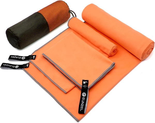 Eunzel Quick Dry Camping Towel, Microfiber Travel Towel 3 Size at 1