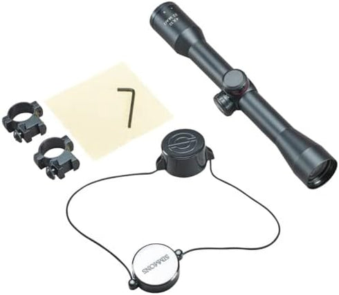 Simmons Truplex .22 Mag 4x32 Riflescope with TrueZero Adjustment System and Rings for Low Caliber