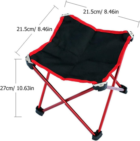 GALPADA Portable Folding Stool Multipurpose Large Outdoor Camping Chair Foldable Fishing Stool Non-Slip Lightweight