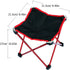 GALPADA Portable Folding Stool Multipurpose Large Outdoor Camping Chair Foldable Fishing Stool Non-Slip Lightweight