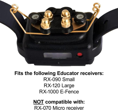 Educator CPAD-010 Dog Training Collar Receiver Contact Pad, Improves Contact, Reduces Skin Irritation
