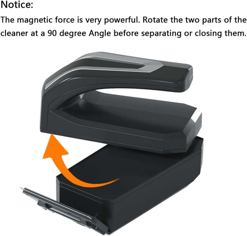 4 Carefree Fish Aquarium Super Powerful Magnetic Cleaner with Algae Scrapers for Glass Fish Tank Magnet Brush Floating