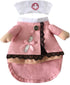 NACOCO Dog Cat Nurse Costume - Pet Nurse Clothing Halloween Jeans Outfit Apparel (XS)