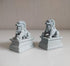Asian Fu Foo Dogs Statues, Mini Guardian Lion Figurine Sandstone Pets for Fish Tank Aquarium Landscape Ornaments