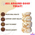 Amazing Dog Treats - Beef Cheek Rolls Mega Thick (Bully Dust Flavor, 5-6" - 8 Count) - Safe Rawhide Alternative